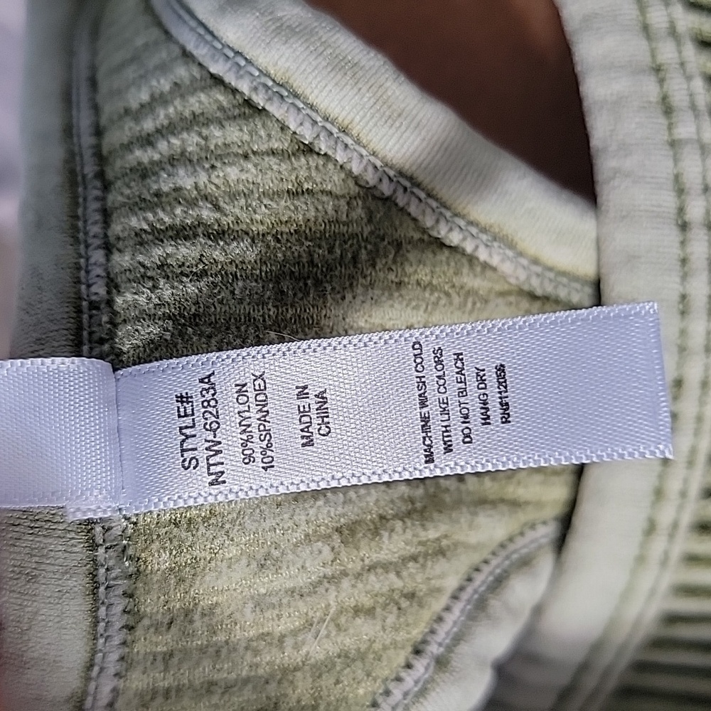 Zenana Bundle Of 3 Racer Back Long Line Ribbed Brami Sz L/XL Black, Olive & Nude - Picture 6 of 6